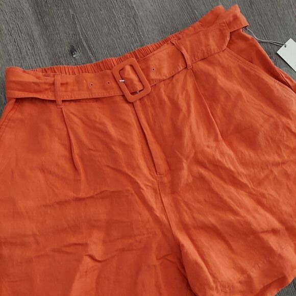 A New Day Women's Linen Blend Orange Shorts XXL - Picture 2 of 8